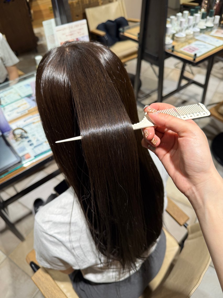 カラー グレージュ ヘアカラー トリートメント ROA鶴川 / rio໒꒱· ﾟのヘアスタイル
