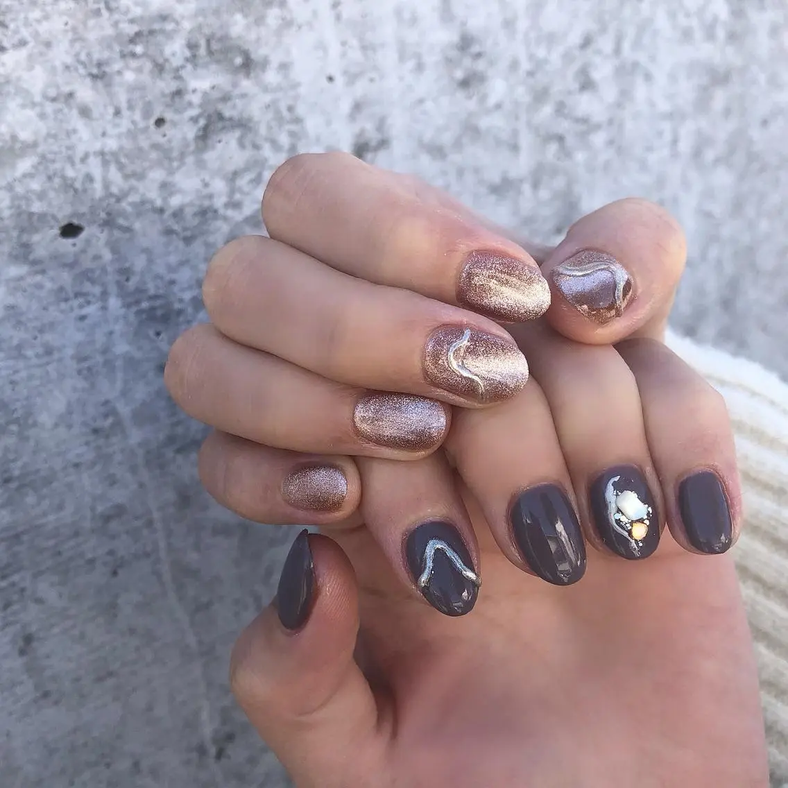 ネイル ジェルネイル ニュアンスネイル パラジェル ハンドネイル puna nailのネイルデザイン