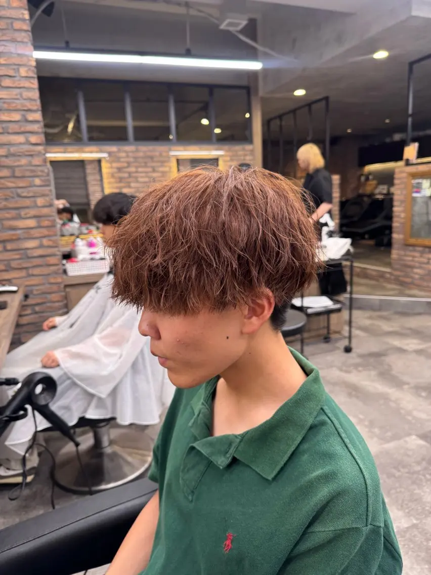 パーマ メンズ カット パーマ ツイスパ/シャドウ MANARUのヘアスタイル