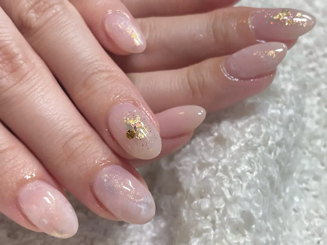 ネイル ニュアンスネイル ピンク ハンドネイル le coeurのネイルデザイン