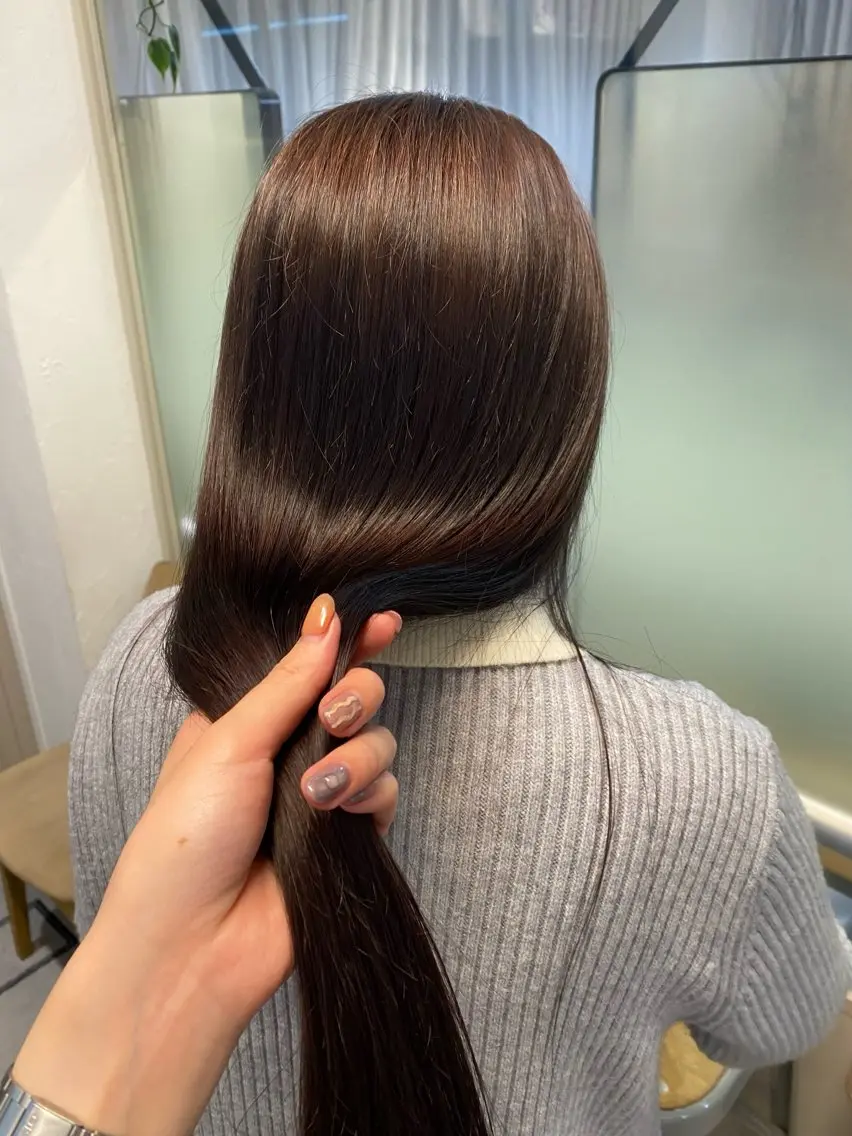 カラー ブリーチ ブラウンカラー マロンブラウン ヘアカラー トリートメント Lomalia／ yuzuki🤎ᐩᕀのヘアスタイル