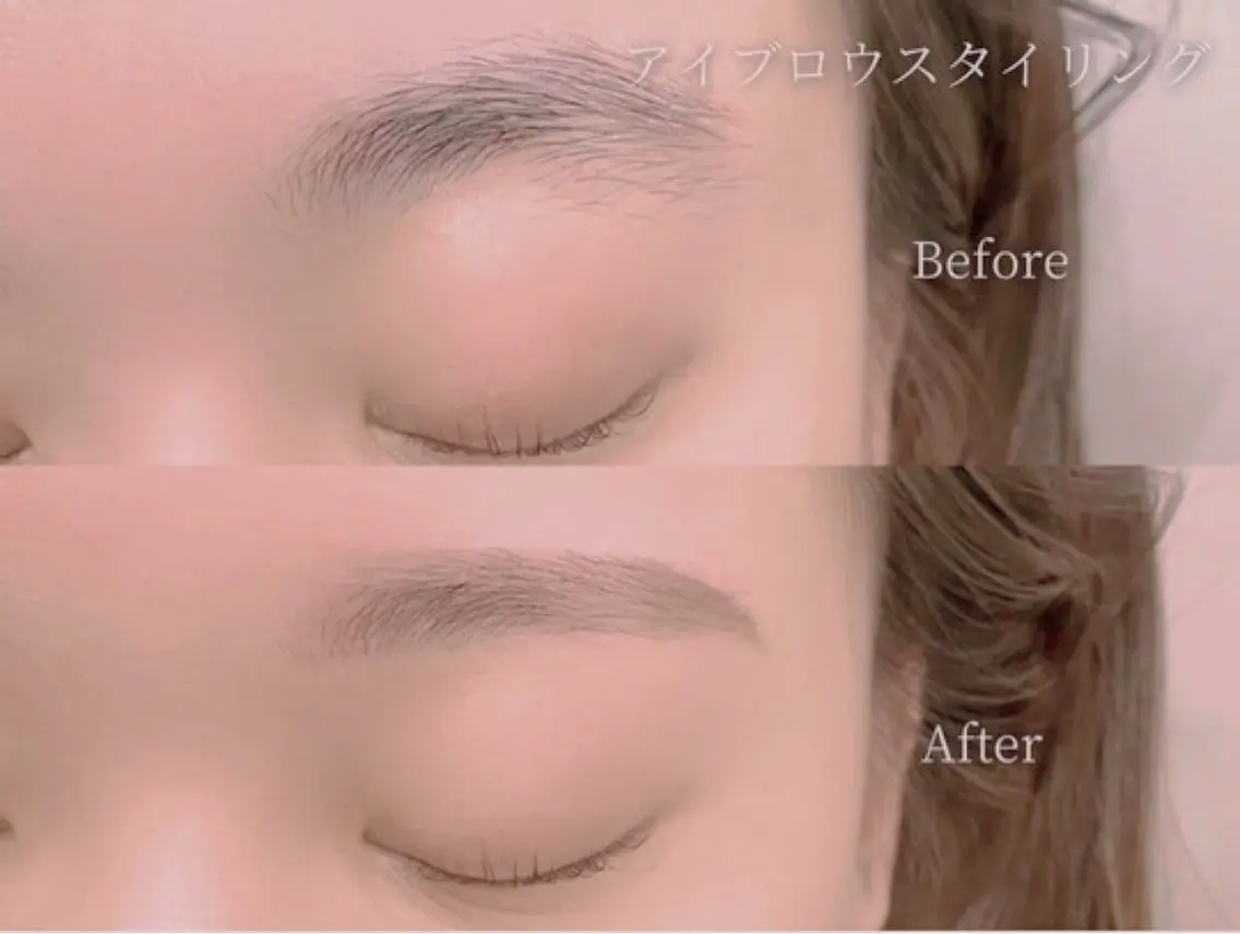 アイブロウ ワックス脱毛 眉カット Y.mako∗*゚ angelicaのマツエク・マツパデザイン