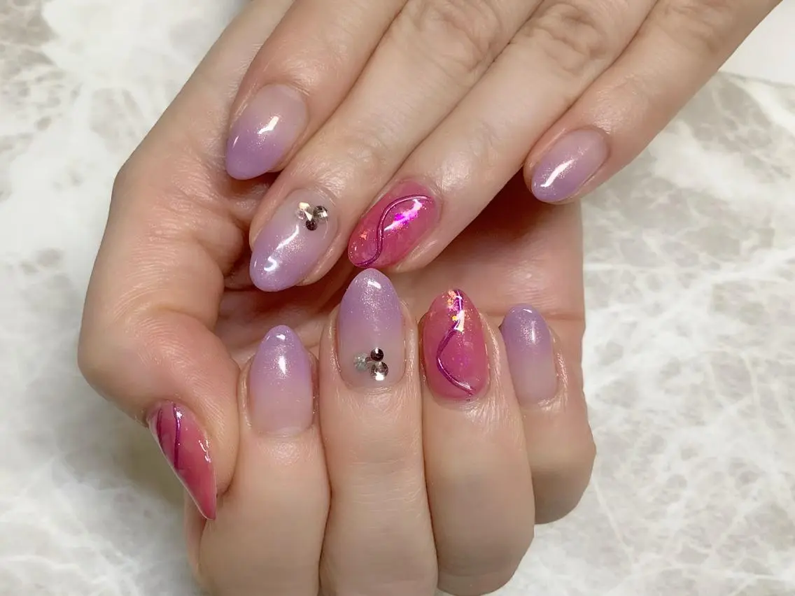 ネイル ジェルネイル オフィスネイル ハンドネイル Viva Joieのネイルデザイン