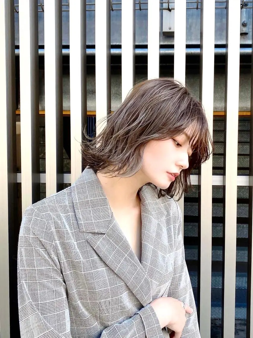【メンテナンスに♪】前髪カット+透明感カラー+トリートメントの写真