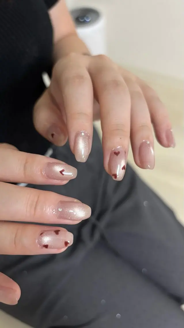 ネイル フラッシュネイル ハート マグネットネイル ハンドネイル moufu.nail /sayaka 本町のその他イメージ
