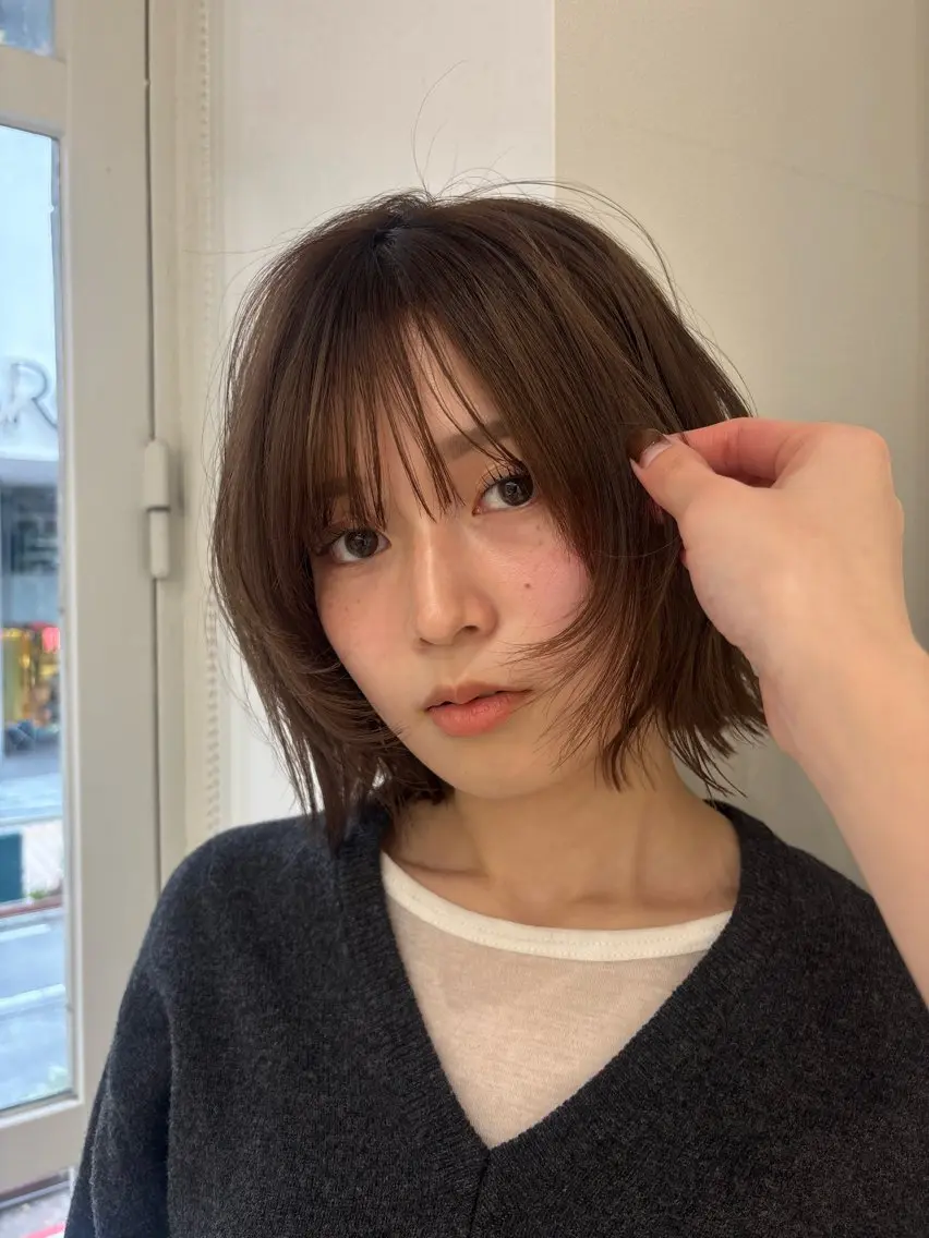 ショート ヘアカラー 韓国ヘア/ダブ ルカラー🍀そら🪽のヘアスタイル