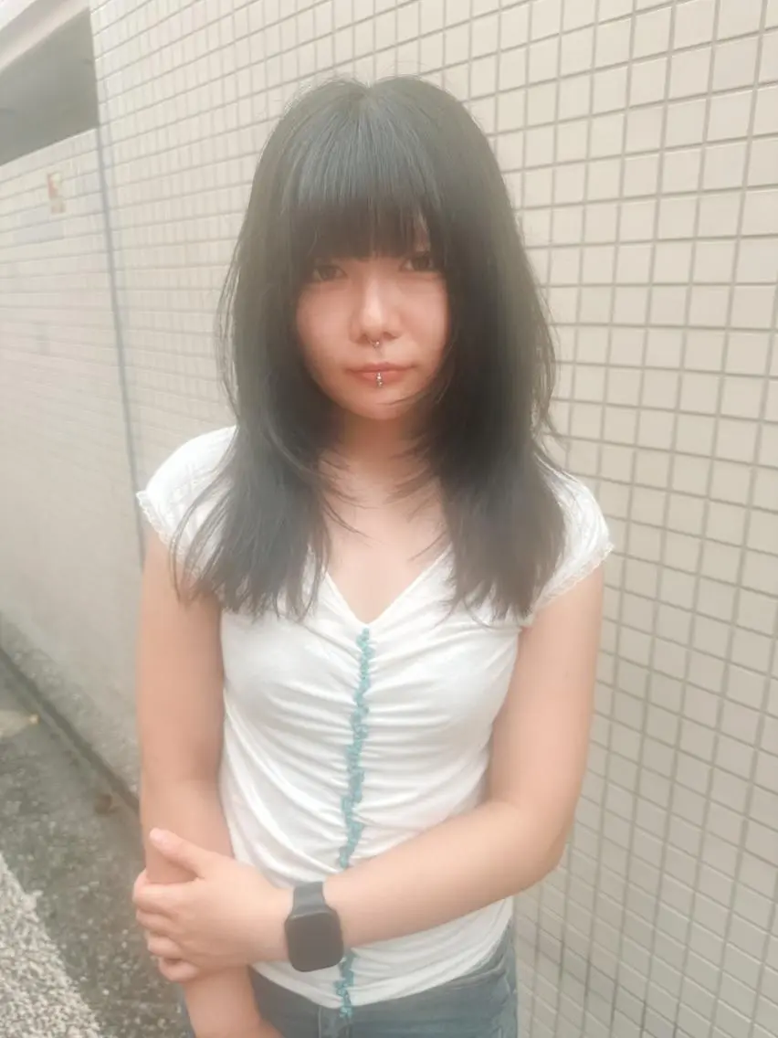 【就活・実習向け／落ちる黒◎】フェイクブラック／偽黒染め／ダークグレージュ／ネイビーブラック（カット追加可）の写真