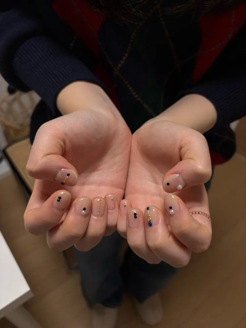 ネイル アートネイル シンプルネイル xoxo_nail 🎀FUKAのネイルデザイン
