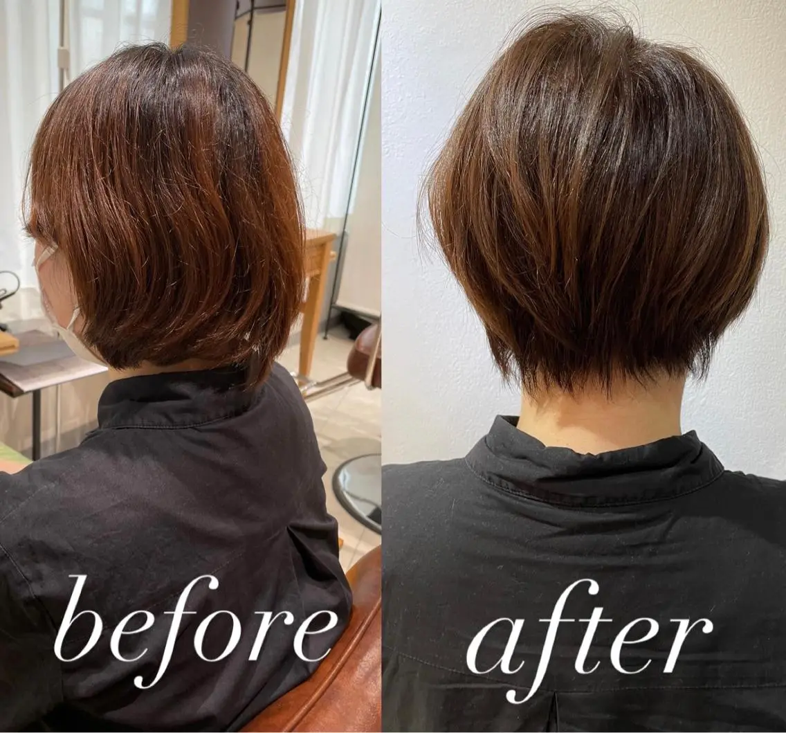 ショート カラー ベージュカラー カット ヘアカラー トリートメント 過去一の柔髪ヘア 🌿einshairのヘアスタイル