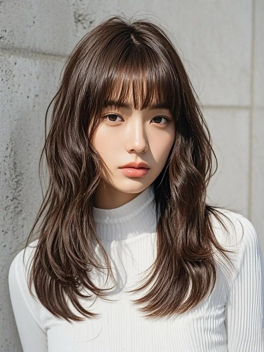 セミロング ショートボブ セミロングパーマ アッシュ ボブ くびれヘア カット ヘアカラー トリートメント ウルフカット 811 大阪梅田 ウルフのヘアスタイル