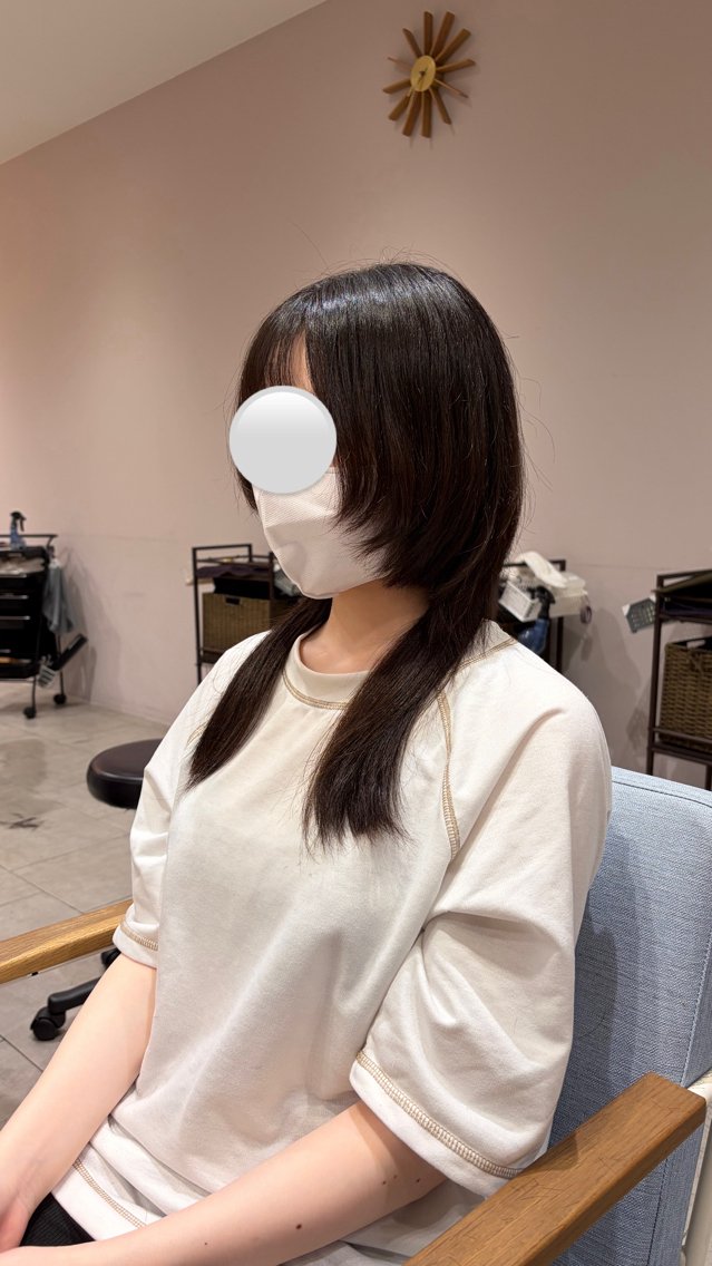 ロング レイヤーカット ウルフカット RosierBleu 中山のヘアスタイル