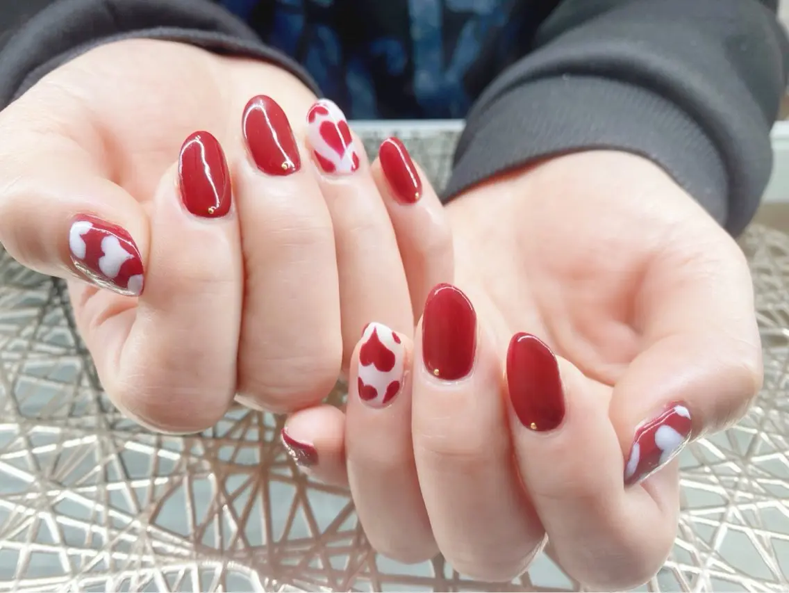 ネイル ハート ハンドネイル ネイルサロン nail_upのネイルデザイン