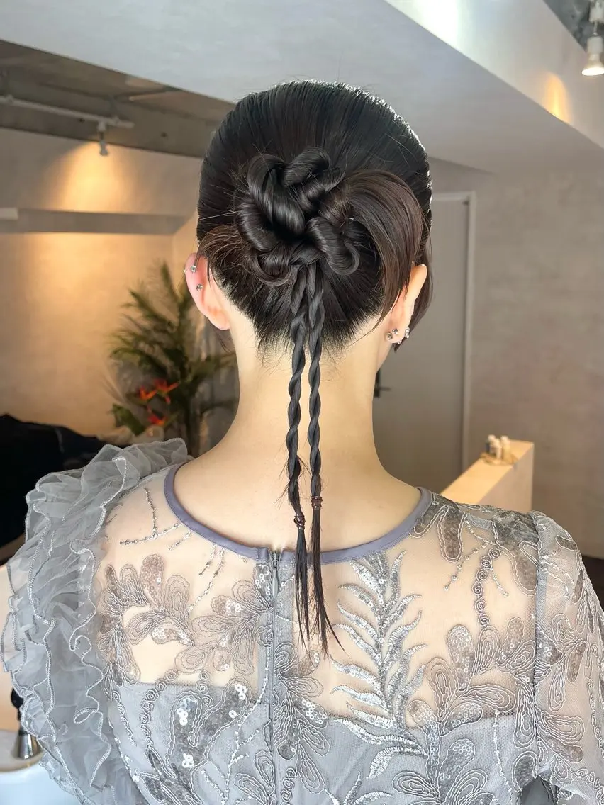 ヘアアレンジ ヘアセット カチモリ/タイト渋谷 アレンジyuinaのヘアスタイル