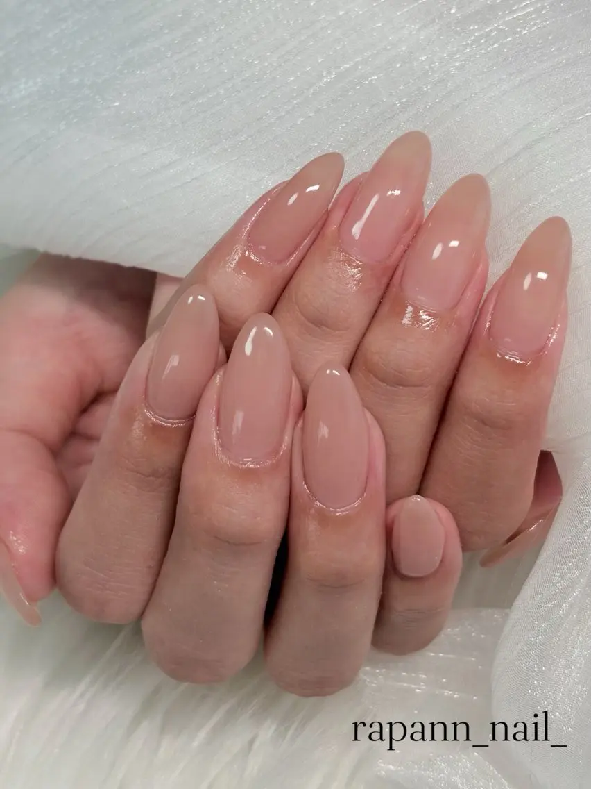 ネイル ワンカラーネイル ハンドネイル rapann nailのネイルデザイン