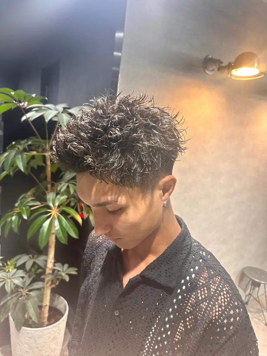 ショート パーマ メンズ 【メンズサロン】 BLUCK 横浜のヘアスタイル