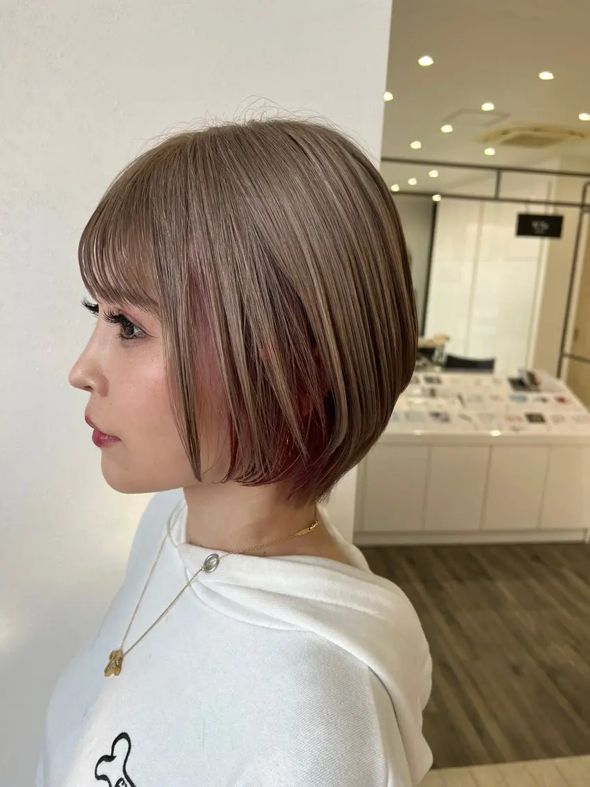 ショート カラー カット ヘアカラー 鈴木 拓海のヘアスタイル