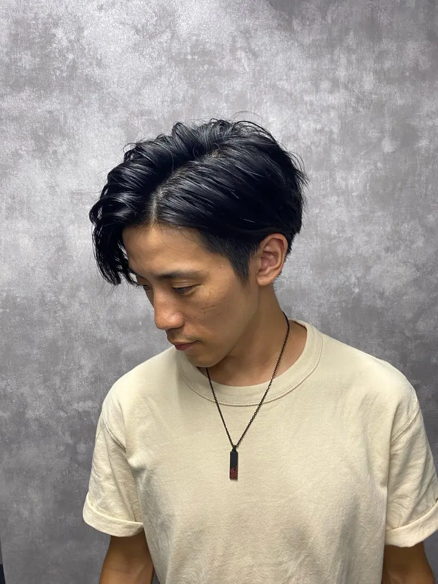 メンズ ヘアカラー marron 加瀬のヘアスタイル