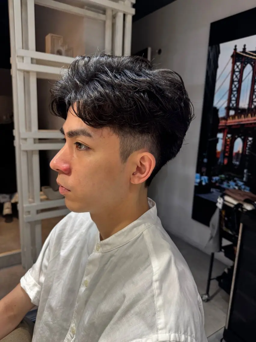 ショート パーマ メンズ マッシュ カット パーマ トリートメント 似合う髪型が 分からない方へのヘアスタイル
