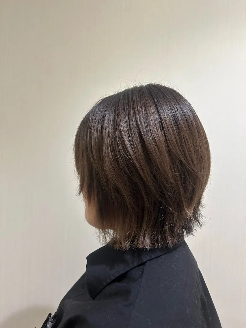 ショート ボブレイヤー ボブ レイヤーカット カット 城山 歩のヘアスタイル