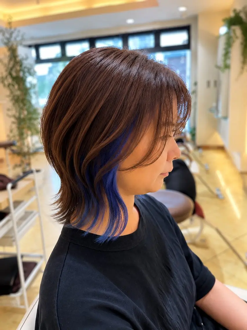 ショート カラー 小顔レイヤー💗 木村実樹のヘアスタイル