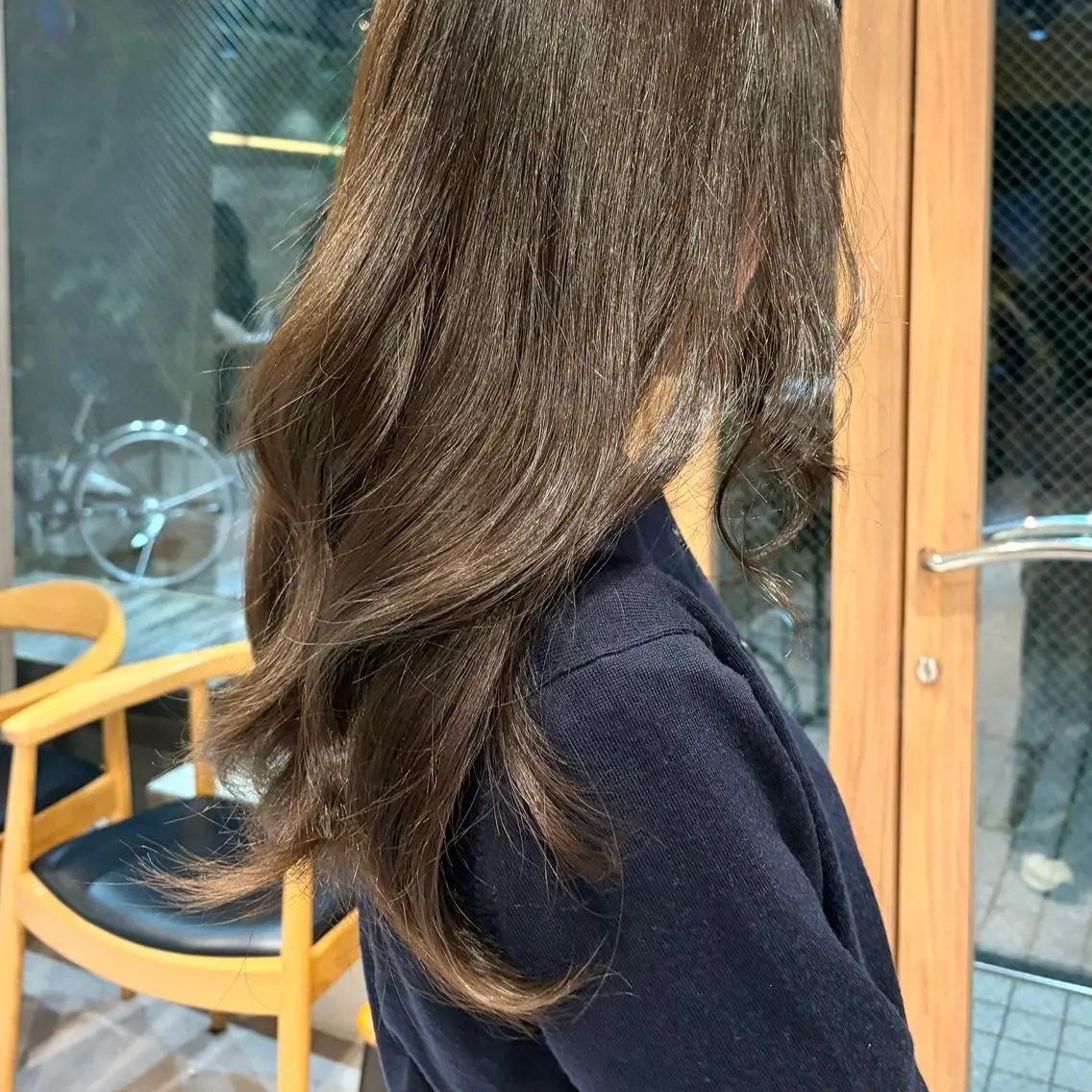 ロング カラー 透明感カラー オリーブカラー ヘアカラー 透明感 カラー/ shoのヘアスタイル