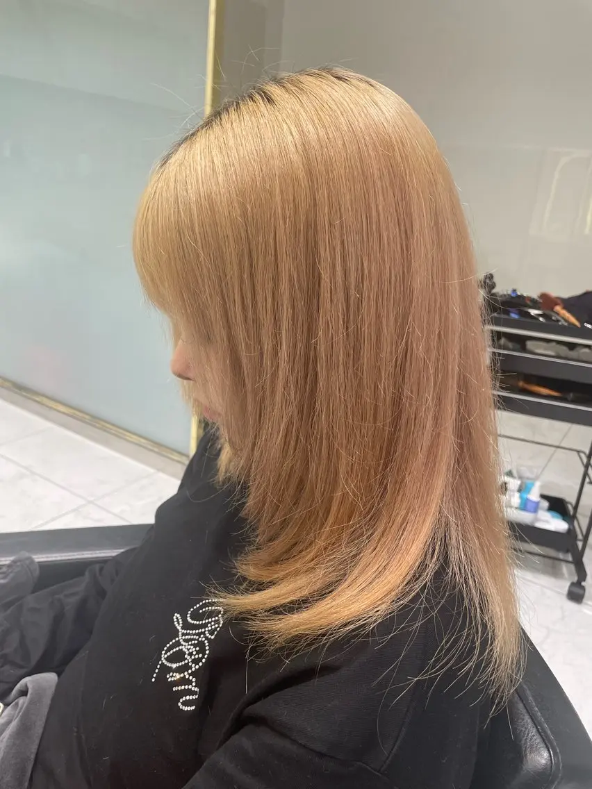 ロング ロングレイヤー レイヤーカット ロング カットモデル無料✨ 塚田のヘアスタイル