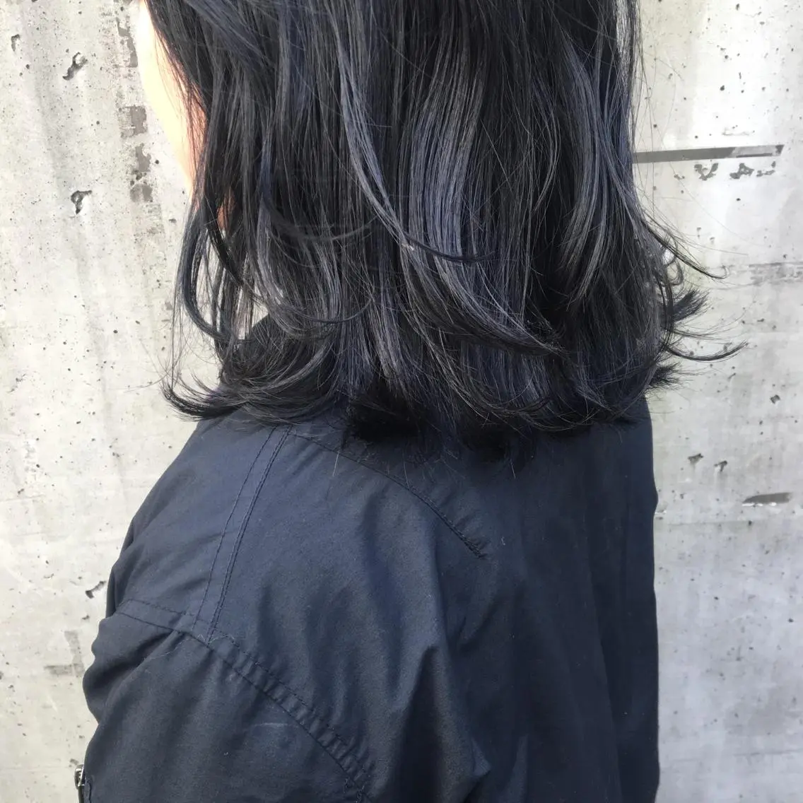 ミディアム カラー ネイビーカラー マンツーマン美容師 立川　♡MIHO♡のヘアスタイル