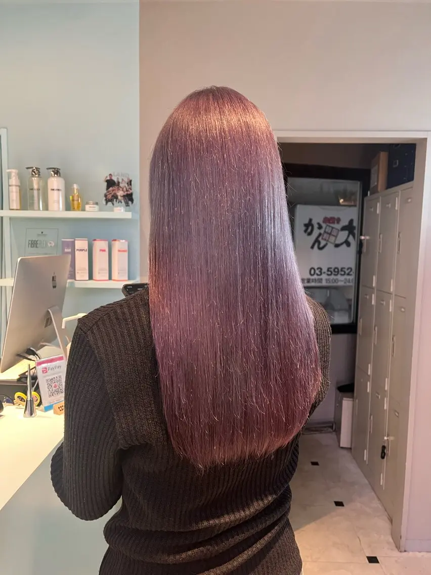 ロング カラー ヘアカラー トリートメント ブリーチカラー 🩵MIZUKIのヘアスタイル