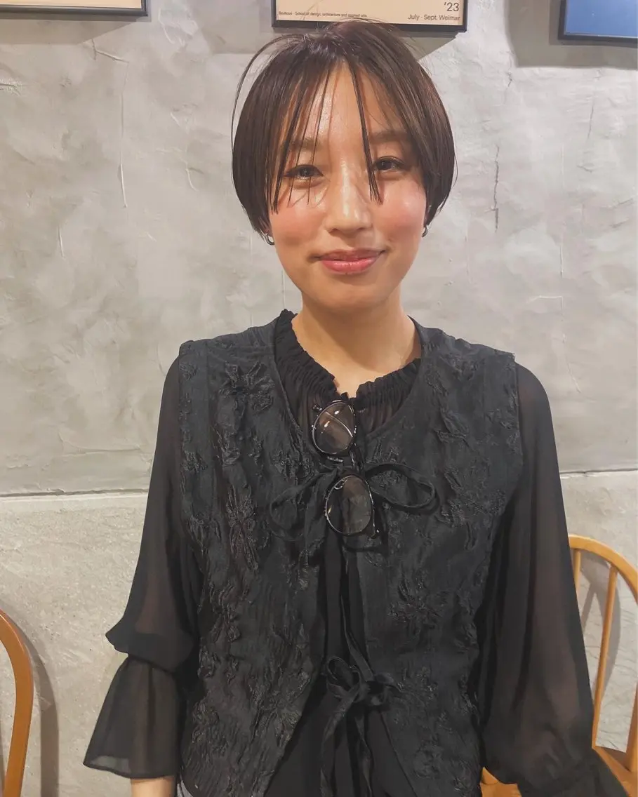 ショート カラー ショートヘア カット ヘアカラー トリートメント ayane⭐️ボブ・ ショート・パーマのヘアスタイル