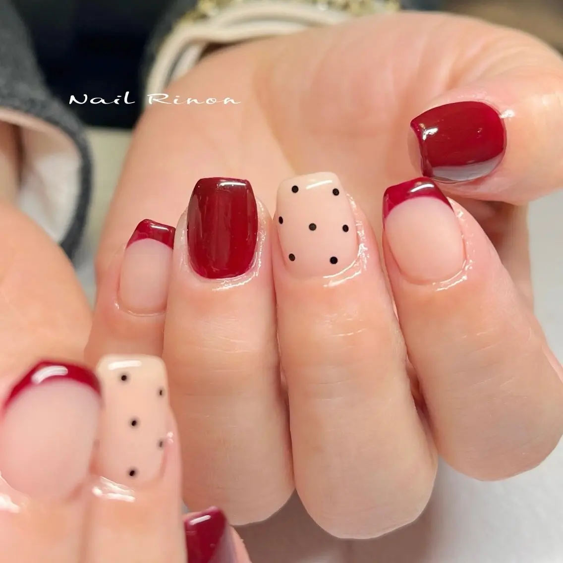 ネイル フレンチネイル ハンドネイル Nail Rinonのネイルデザイン