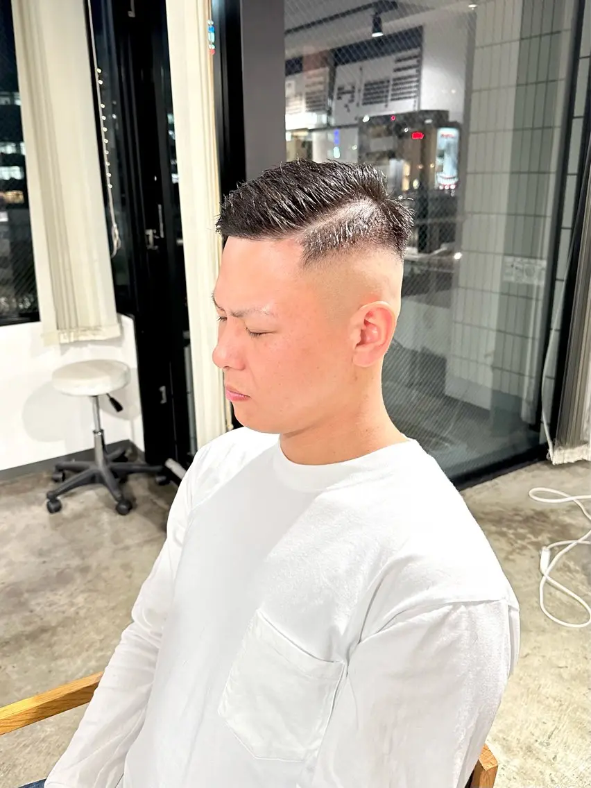 メンズ フェードカット メンズパーマ スキンフェード カット 骨格補正施術/メンズ 専門美容師/YUYAのヘアスタイル
