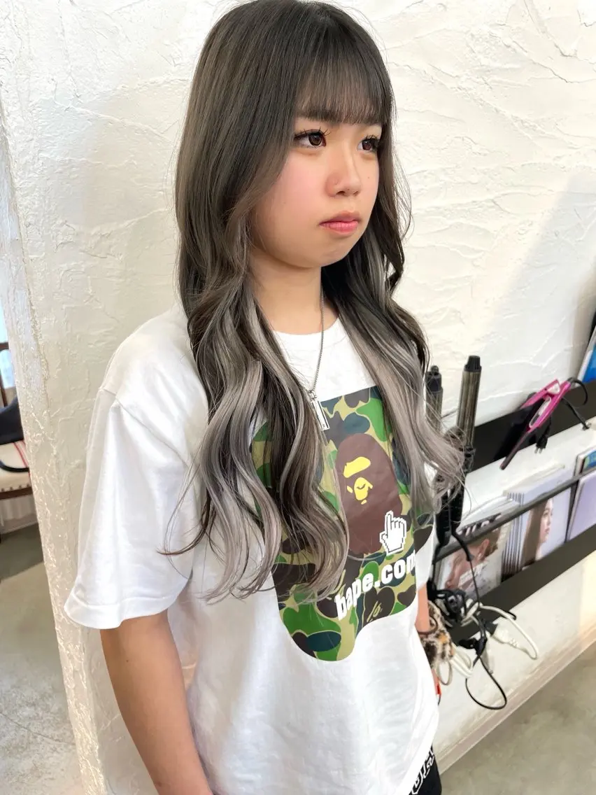 ロング シールエクステ エクステ ロング エクステ 尾崎 弘和のヘアスタイル