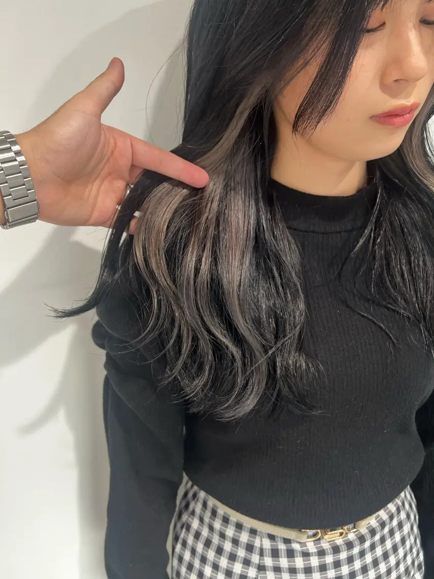 ロング カラー ヘアカラー トリートメント 赤みゼロ/透明感 カラー🔅KANTAのヘアスタイル