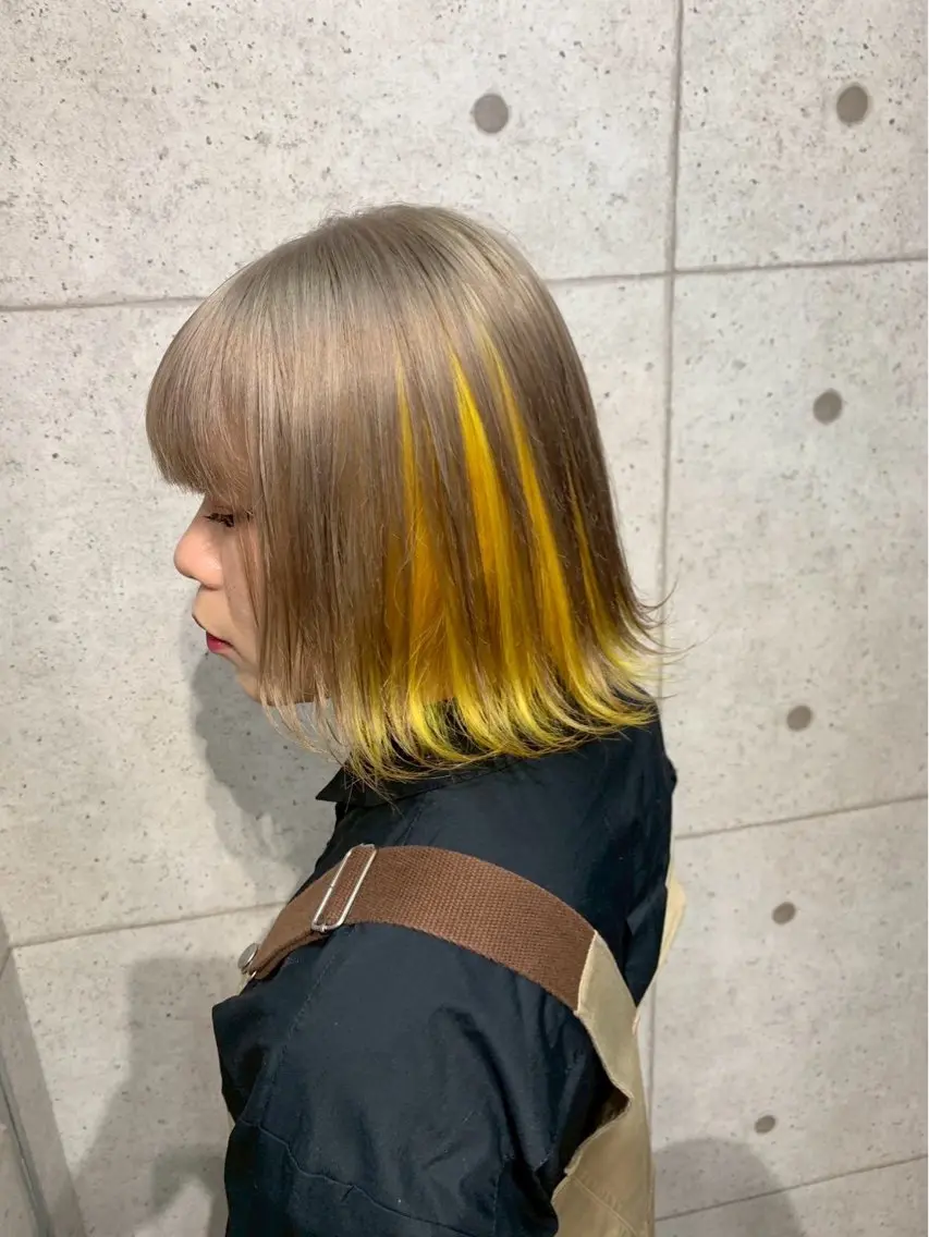 カラー ブリーチ カットモデル募集中 tsuki🌙のヘアスタイル