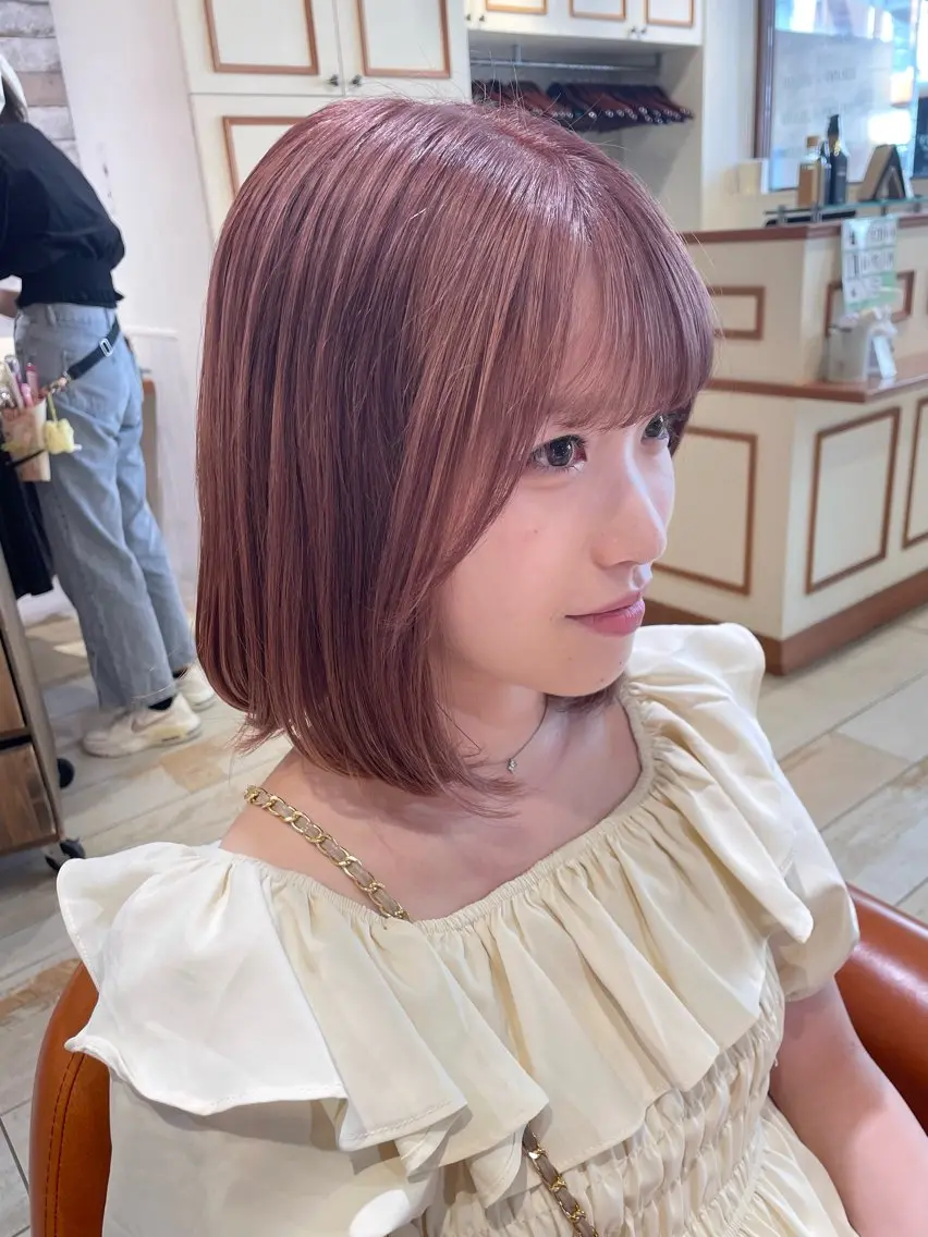 ミディアム カラー ブリーチ ケアブリーチ 清水 ちひろ ✄トップスタイリストのヘアスタイル