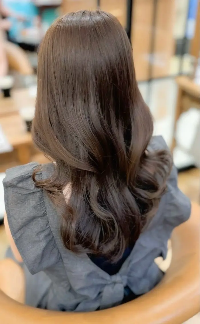 〖⭐️当日予約OK⭐️〗透明感カラー×3step treatmentトーンアップ💖今の髪色を明るくしたい方🫧の写真