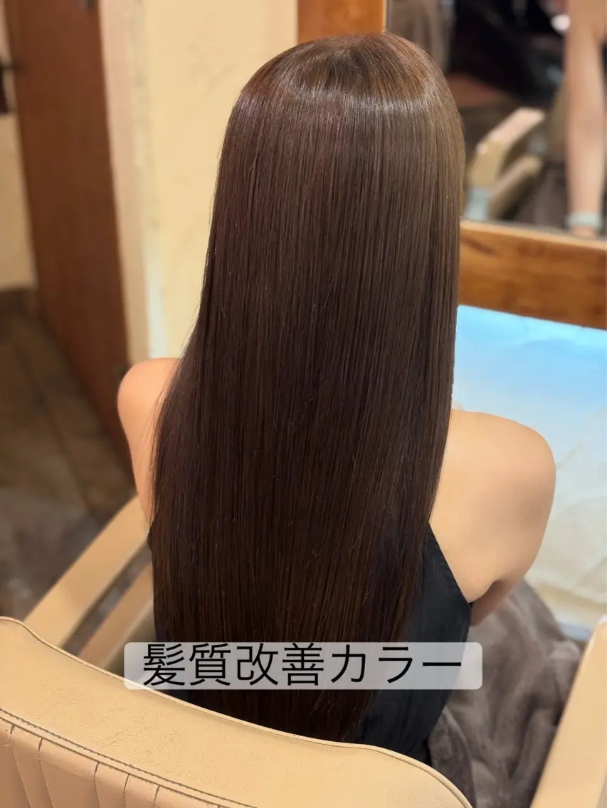 ロング 髪質改善 カット トリートメント ヘアセット 柘植 雅大のヘアスタイル