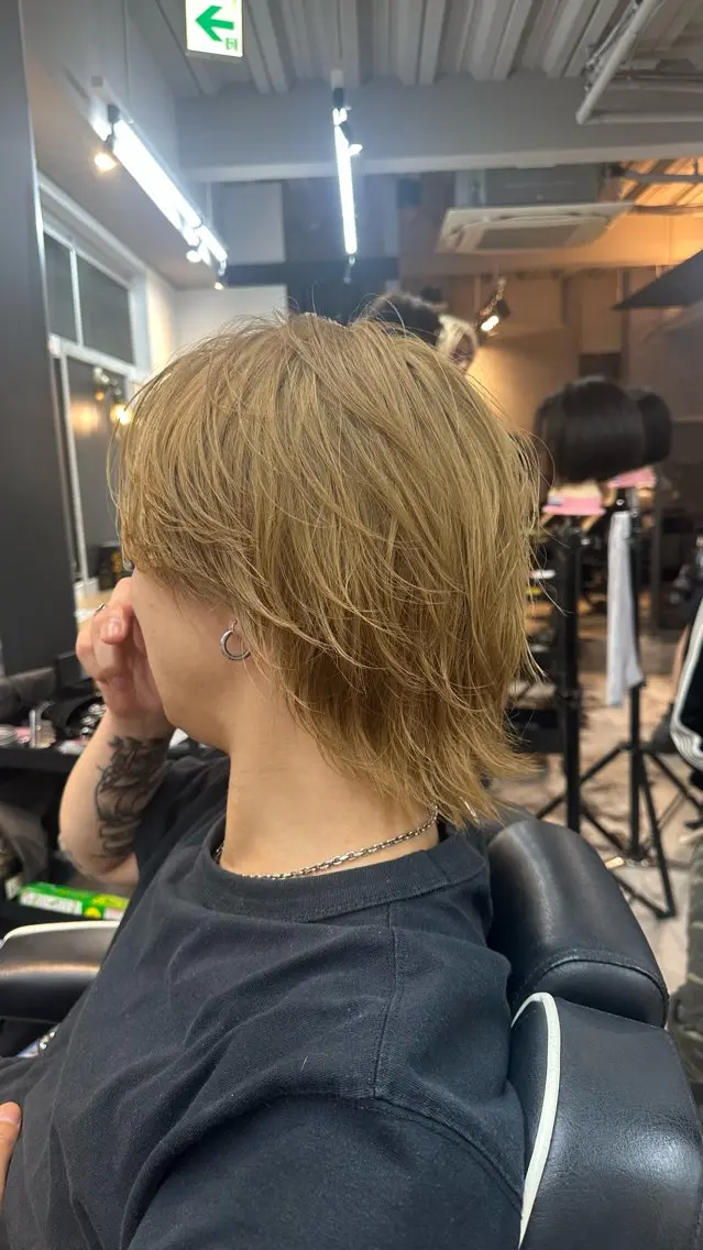 メンズ ヘアカラー 💥律喜💥/パーマ /メンズ/フェードのヘアスタイル