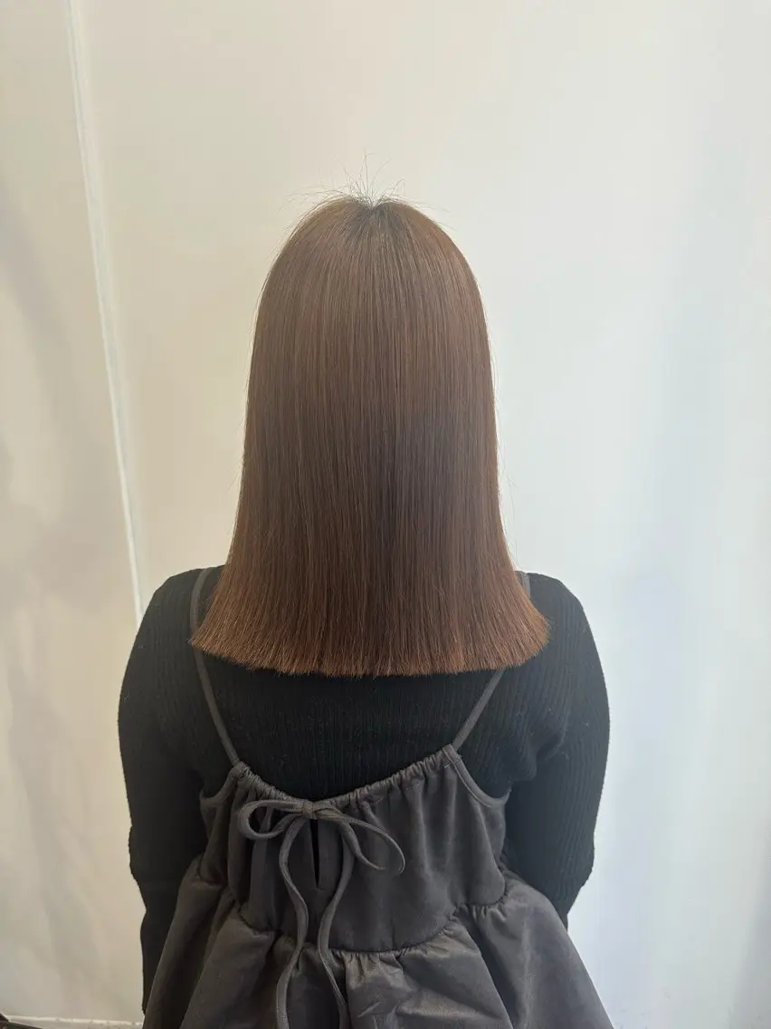 ミディアム パーマ 西村 奈桜のヘアスタイル