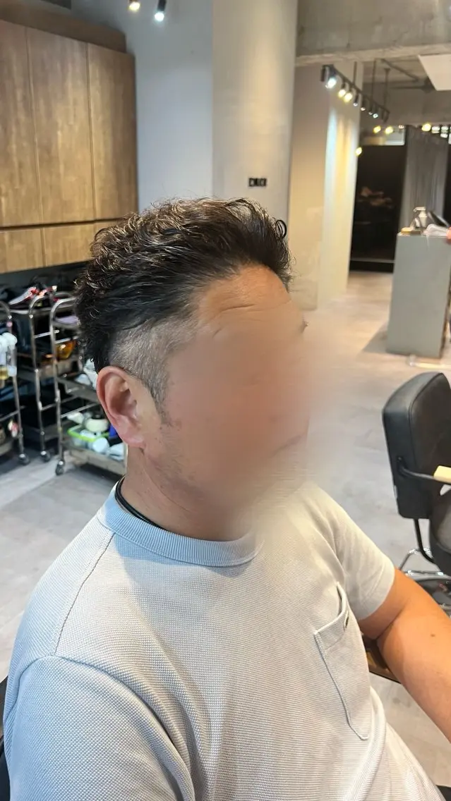 メンズカットモデルの写真