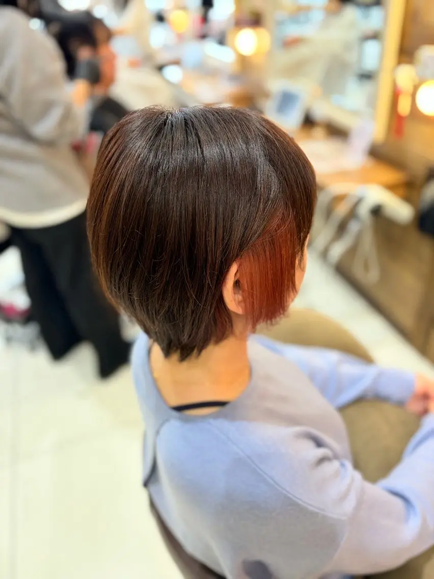 ショート カラー ヘアカラー メンズパーマ/ウルフ /似合わせカット滉一のヘアスタイル