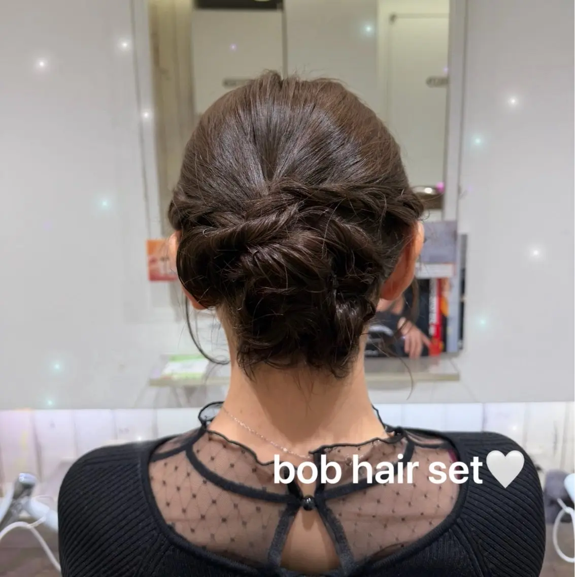 ショート ヘアアレンジ 結婚式・ブライダル ボブ ヘアセット 顔周り/透明感/銀座 🩵rinoのヘアスタイル