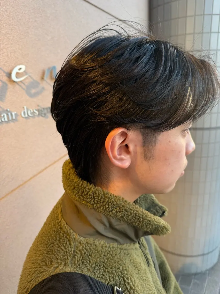 ショート メンズ メンズウルフカット ウルフカット カット Lien.テラダ 各務原スタイリストのヘアスタイル