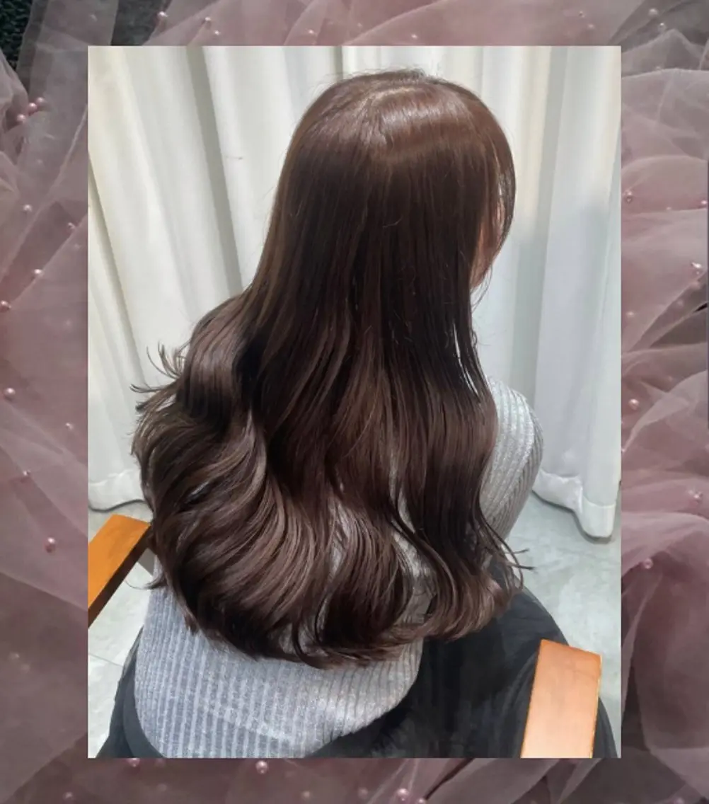カラー ブラウンカラー ショコラブラウン 透明感カラー ヘアカラー みゆ💖💫透明感 カラー／ヘアアレンジのヘアスタイル