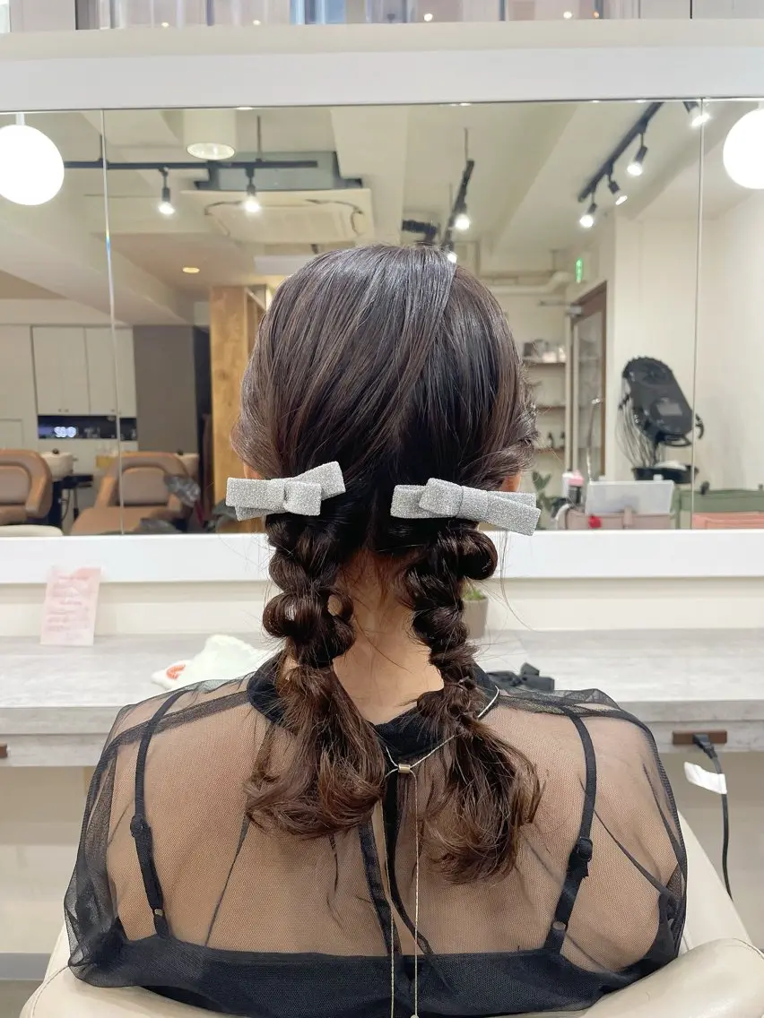 ミディアム ヘアセット 韓国風パーマ/ヘア セット/店長みづきのヘアスタイル