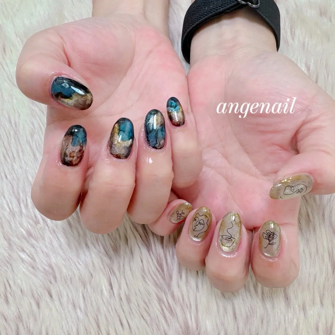 ネイル ハンドネイル オーナーネイリスト MAKIのネイルデザイン