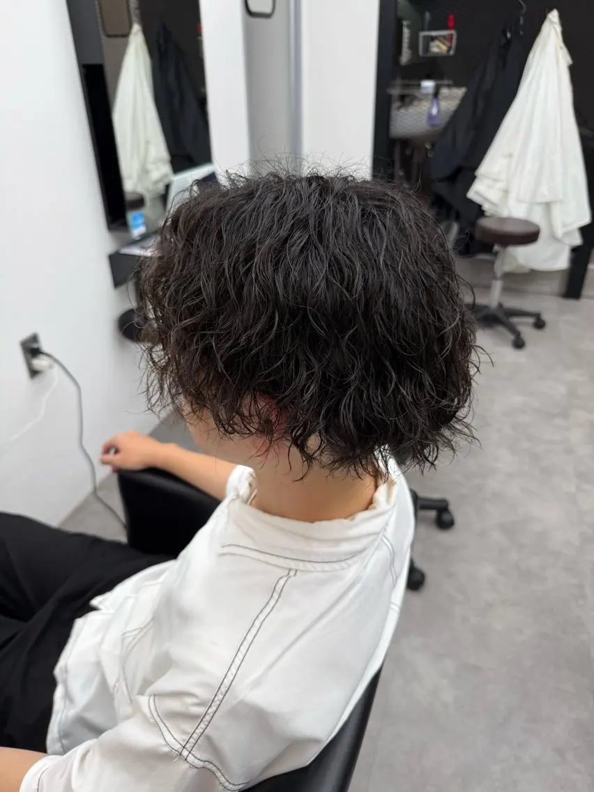 パーマ メンズ 永井 脩弥のヘアスタイル
