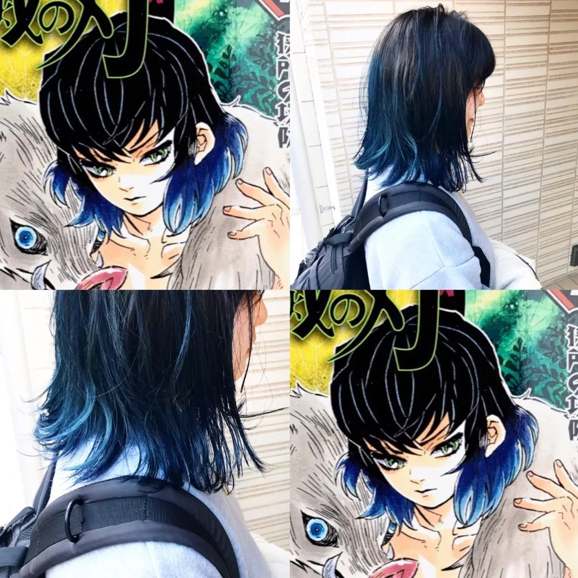ミディアム カラー ブリーチ ブルーカラー BAROQUE バロック立川のヘアスタイル