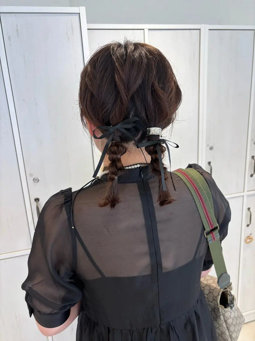 ミディアム ヘアアレンジ 🌟当日予約OK🌟 西野楓加のヘアスタイル