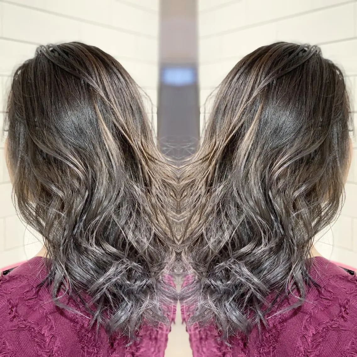 ミディアム カラー パーマ ヘアアレンジ メンズ キッズ ネイル マツエク・マツパ ヘアカラー 髪質改善×ハイトーン 中田啄也のヘアスタイル